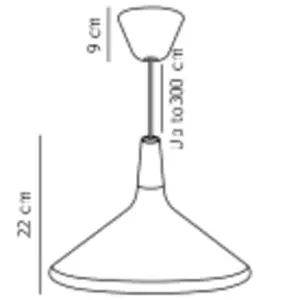 DFTP Nori 39 Κρεμαστό Μαύρο E27 – 2120823003