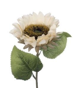 GloboStar® Artificial Garden PINK SUNFLOWER BRANCH 21211 Τεχνητό Διακοσμητικό Κλαδί Ηλιοτρόπιο Ροζ Y50cm