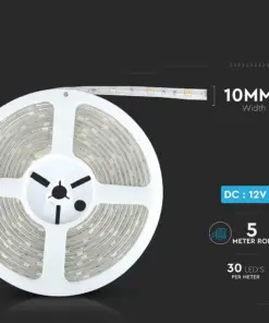 LED Ταινία 4W V-TAC Dimmable 500lm/m Αδιάβροχη IP65 Πολύχρωμη RGB 5 Μέτρα – 212118