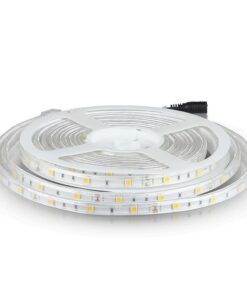 LED Ταινία 6W V-TAC Dimmable 500lm/m Αδιάβροχη IP65 Θερμό 3000K 5 Μέτρα – 212145