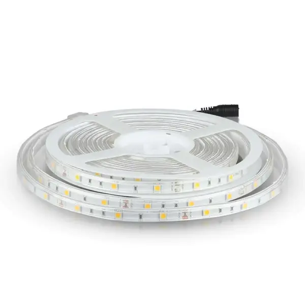 LED Ταινία 4W V-TAC Dimmable 500lm/m Αδιάβροχη IP65 Πολύχρωμη RGB 5 Μέτρα - 212118