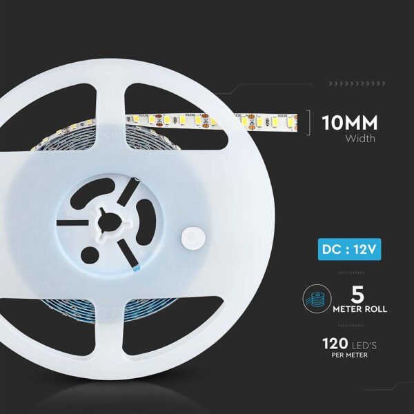 LED Ταινία 20W V-TAC Dimmable CRI>95 2000lm/m Ψυχρό 6400K 5 Μέτρα – 212161
