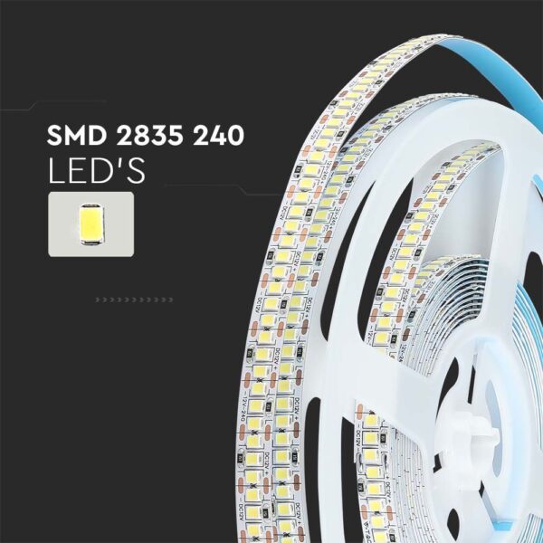LED Ταινία 20W V-TAC Dimmable 2000lm/m Φυσικό 4000K 5 Μέτρα – 212165
