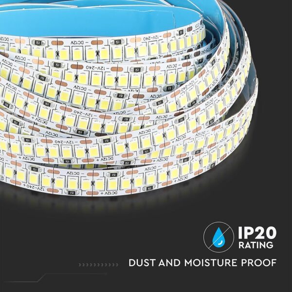 LED Ταινία 20W V-TAC Dimmable 2000lm/m Φυσικό 4000K 5 Μέτρα – 212165