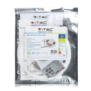 LED Ταινία 4.8W V-TAC Dimmable 500lm/m Πολύχρωμη RGB 5 Μέτρα – 2124