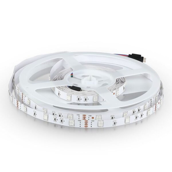 LED Ταινία 4.8W V-TAC Dimmable 500lm/m Πολύχρωμη RGB 5 Μέτρα - 2124