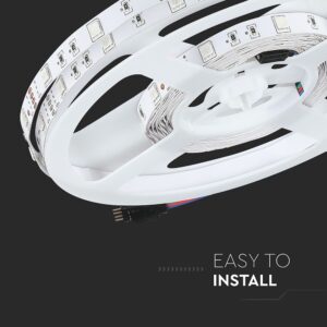 LED Ταινία 6W V-TAC Dimmable 500lm/m Πολύχρωμη RGB 5 Μέτρα – 212124