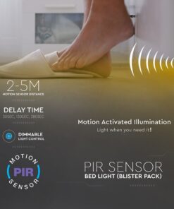 Σετ Εύκαμπτης Ταινίας LED 1.2m 3W με Αισθητήρα Κίνησης για Μονό Κρεβάτι V-TAC IP65 Φυσικό 4000K – 212549