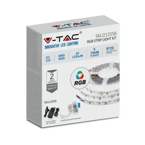 Σετ 5Μ RGB Πολύχρωμης Ταινίας LED  V-TAC – 212558