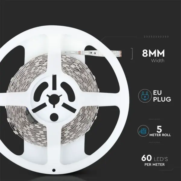 Σετ 5Μ RGB Πολύχρωμης Ταινίας LED  V-TAC – 212558