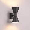 Απλίκα Up-Down Μαύρο Ματ ARDAS 2x GU10 IP54 Trio Lighting – 212560232