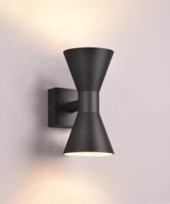 Απλίκα Up-Down Μαύρο Ματ ARDAS 2x GU10 IP54 Trio Lighting – 212560232