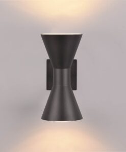 Απλίκα Up-Down Μαύρο Ματ ARDAS 2x GU10 IP54 Trio Lighting – 212560232