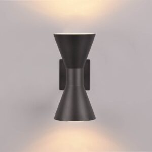 Απλίκα Up-Down Μαύρο Ματ ARDAS 2x GU10 IP54 Trio Lighting – 212560232