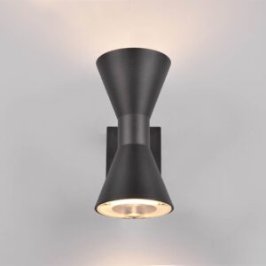 Απλίκα Up-Down Μαύρο Ματ ARDAS 2x GU10 IP54 Trio Lighting – 212560232