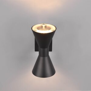 Απλίκα Up-Down Μαύρο Ματ ARDAS 2x GU10 IP54 Trio Lighting – 212560232