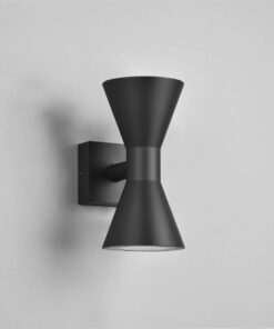 Απλίκα Up-Down Μαύρο Ματ ARDAS 2x GU10 IP54 Trio Lighting – 212560232