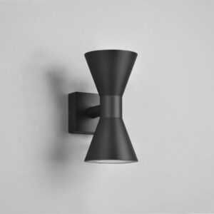 Απλίκα Up-Down Μαύρο Ματ ARDAS 2x GU10 IP54 Trio Lighting – 212560232