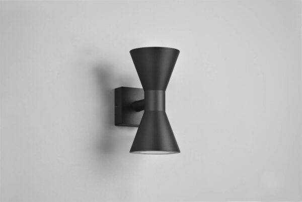Απλίκα Up-Down Μαύρο Ματ ARDAS 2x GU10 IP54 Trio Lighting – 212560232