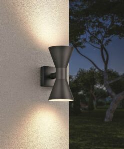 Απλίκα Up-Down Μαύρο Ματ ARDAS 2x GU10 IP54 Trio Lighting – 212560232