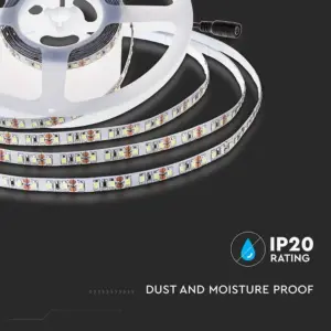 LED Ταινία 12W V-TAC Dimmable 24V 1680lm/m Θερμό 3000K 5 Μέτρα – 212596