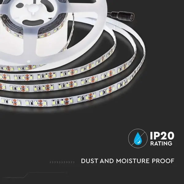 LED Ταινία 12W V-TAC Dimmable 24V 1680lm/m Θερμό 3000K 5 Μέτρα – 212596
