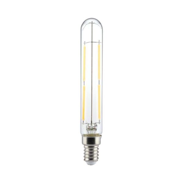 Λάμπα LED E14 T20 Filament 4W θερμό λευκό 3000K γυαλί διάφανο V-TAC - 212701