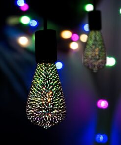 LED Λάμπα E27 ST64 3W 3D Filament V-TAC 300° 25lm Θερμό Λευκό 3000Κ – 212705