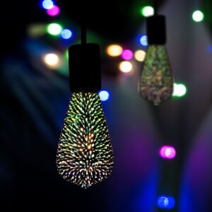 LED Λάμπα E27 ST64 3W 3D Filament V-TAC 300° 25lm Θερμό Λευκό 3000Κ – 212705