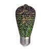 LED Λάμπα E27 ST64 3W 3D Filament V-TAC 300° 25lm Θερμό Λευκό 3000Κ – 212705