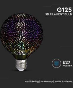 LED Λάμπα E27 G125 4W 3D Filament V-TAC 300° – 212706