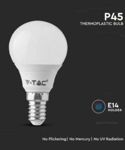 Λάμπα LED E14 P45 SMD 4.5W 3000K 6 τμχ. V-TAC – 212733
