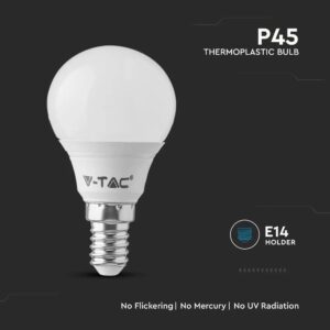 Λάμπα LED E14 P45 SMD 4.5W  3000K 6 τμχ. V-TAC – 212733