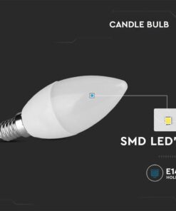 Λάμπα LED E14 Κερί SMD 5.5W 6500K 6 τμχ. V-TAC – 212738