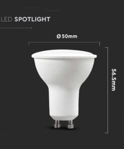 Λάμπα LED Spot GU10 SMD 4.5W 3000K 6PCS/PACK V-TAC – 212739