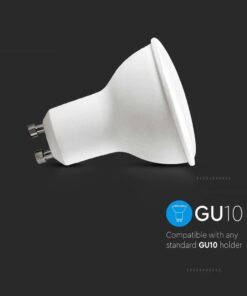 Λάμπα LED Spot GU10 SMD 4.5W 3000K 6PCS/PACK V-TAC – 212739