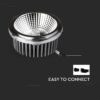 Λάμπα LED Spot  AR111 COB 20W Θερμό Λευκό 3000K 20°/40° V-TAC – 212792