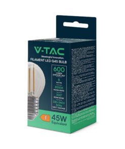 Λάμπα LED E27 G45 Filament 6W 3000K V-TAC – 212842