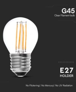 Λάμπα LED E27 G45 Filament 6W 3000K V-TAC – 212842