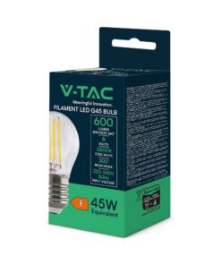 Λάμπα LED Filament E27 G45 6W 6500K V-TAC – 212844VT