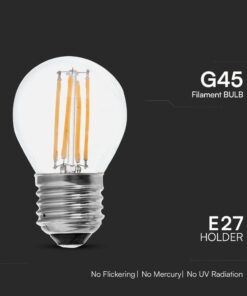 Λάμπα LED Filament E27 G45 6W 6500K V-TAC – 212844VT