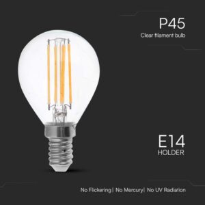 Λάμπα LED E14 Filament 6W 6500K  V-TAC – 212847