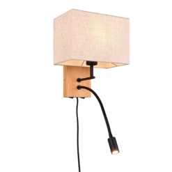 Επιτοίχιο Φωτιστικό Trio Lighting LED 1xE27 Ξύλινου Χρώματος – 212870236
