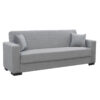 3 seater sofa-bed Vox pakoworld fabric grey 212x77x80cm 213-000001