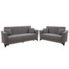 Sofa set 2pcs Asma pakoworld fabric grey 213-000028