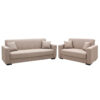 Sofa set 2pcs Vox pakoworld fabric beige 213-000032