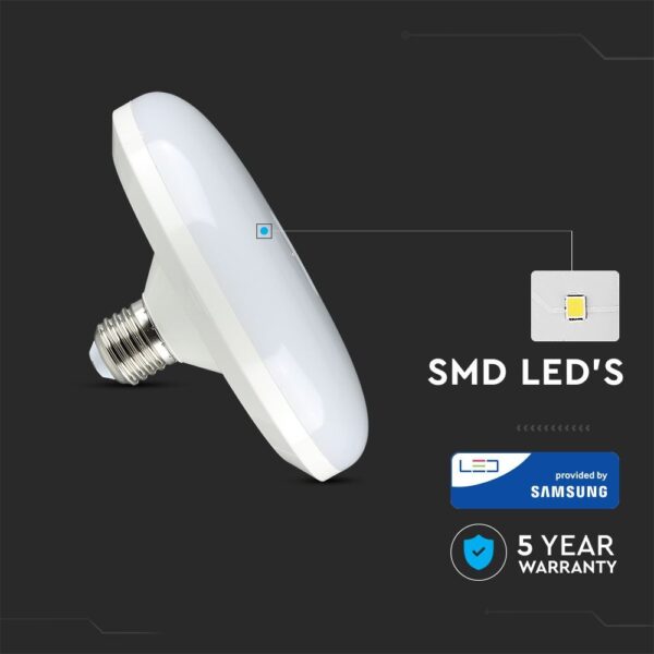 LED Λάμπα E27 F150 15W UFO V-TAC Samsung Chip Θερμό Λευκό 3000K – 213