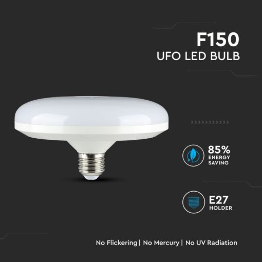 LED Λάμπα E27 F150 15W UFO V-TAC Samsung Chip Θερμό Λευκό 3000K – 213