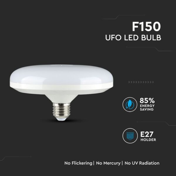 LED Λάμπα E27 F150 15W UFO V-TAC Samsung Chip Θερμό Λευκό 3000K – 213