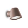 IDEAL LUX Απλίκα Τοίχου βεράντας GAS 1xGU10 IP43 Καφέ Χρώματος – 213095